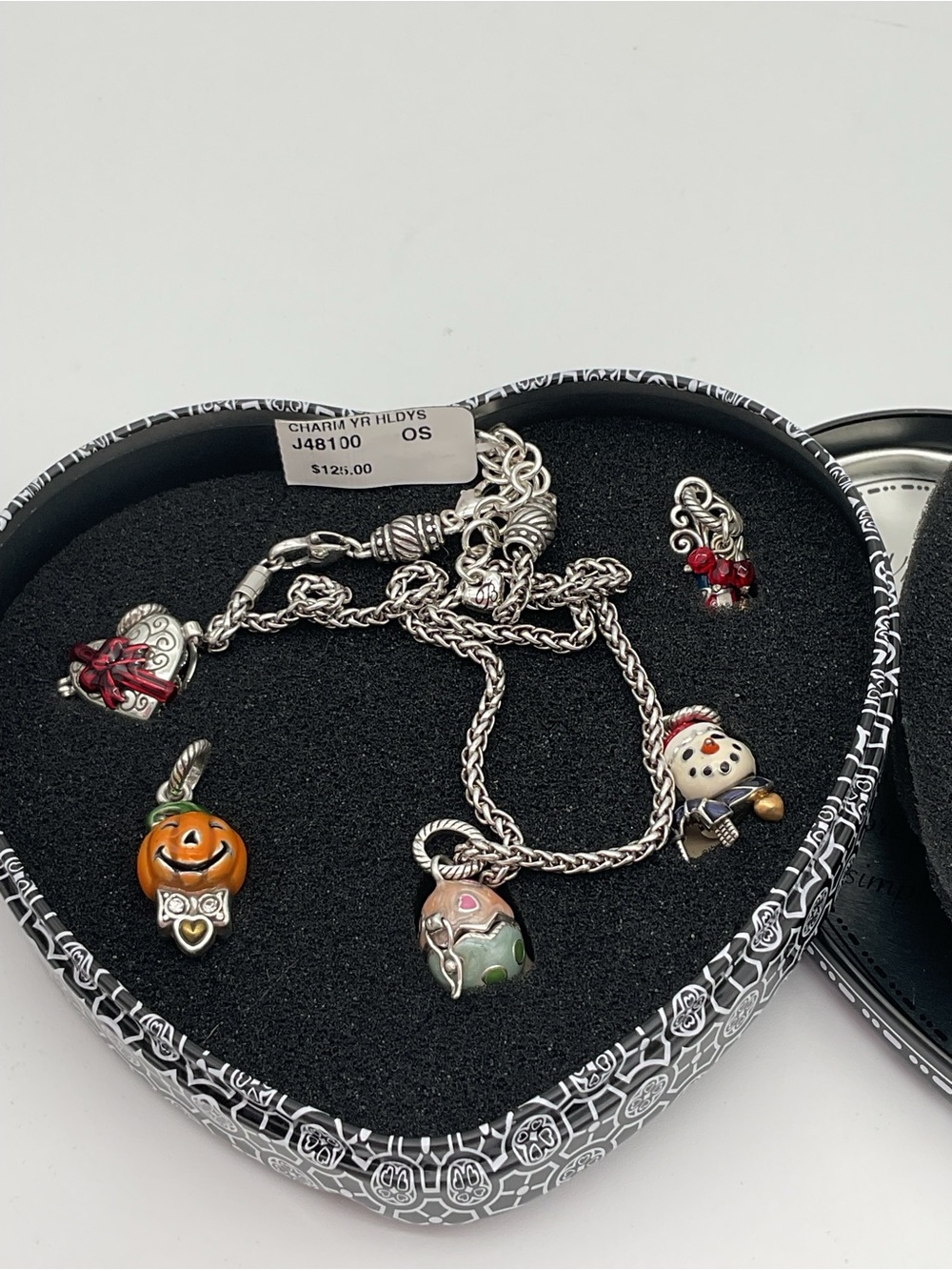 Brighton Holiday Charm Necklace and Charm Set